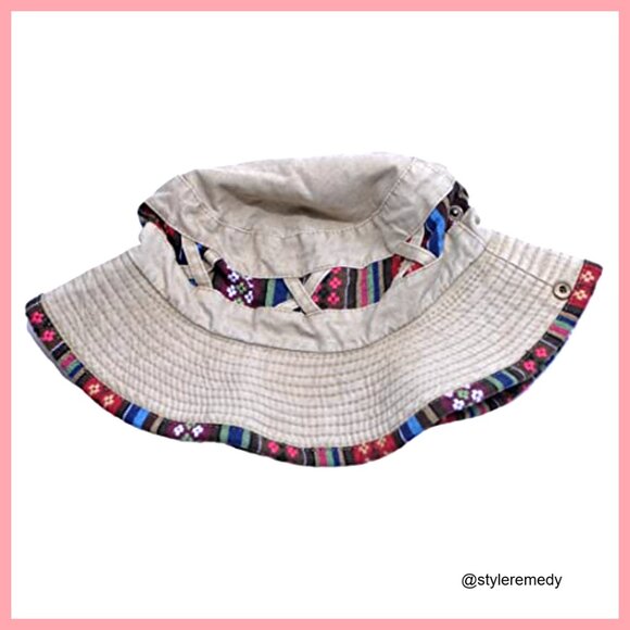Pure Cotton Bucket Hat with UV Protection and Adjustable Fit main image 5
